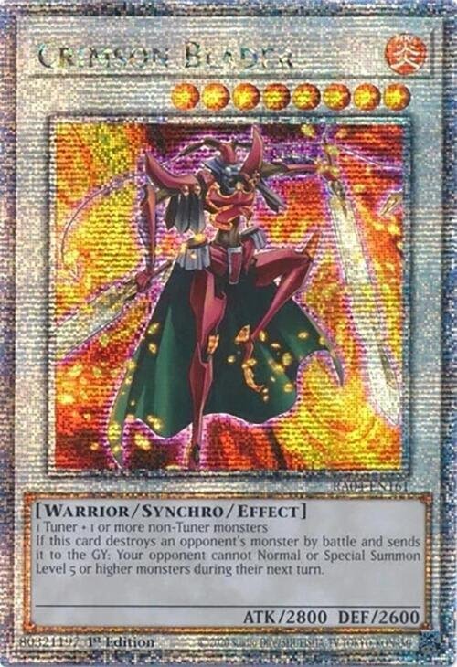 Crimson Blader - RA04-EN161 (Quarter Century Secret Rare)