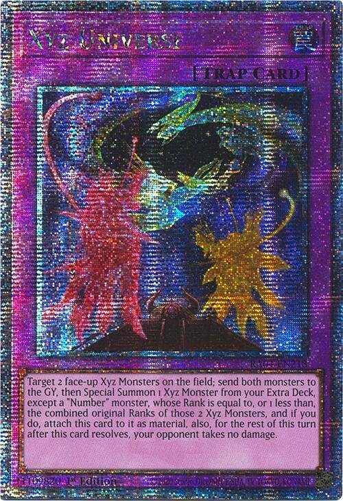 Xyz Universe - RA04-EN218 (Quarter Century Secret Rare)