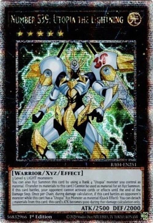Number S39: Utopia the Lightning - RA04-EN251 (Quarter Century Secret Rare)