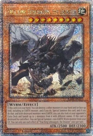 True King Lithosagym, the Disaster - RA04-EN275 (Quarter Century Secret Rare)