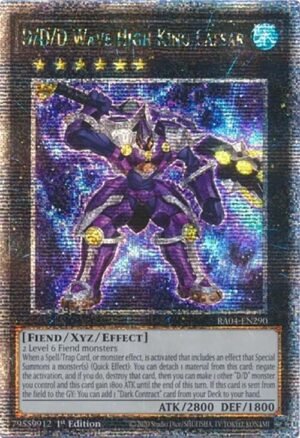 D/D/D Wave High King Caesar - RA04-EN290 (Quarter Century Secret Rare)