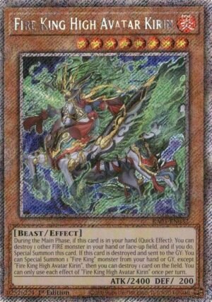 Fire King High Avatar Kirin - RA05-EN032 (Platinum Secret Rare)