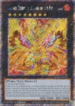 Garunix Eternity, Hyang of the Fire Kings - RA05-EN052 (Platinum Secret Rare)