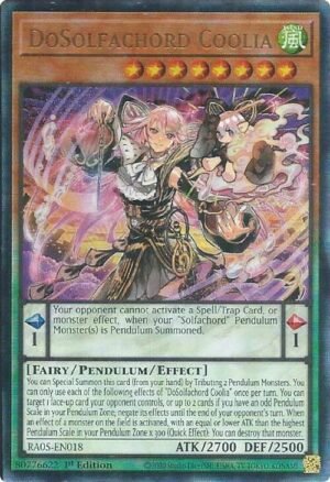 DoSolfachord Coolia - RA05-EN018 (Ultimate Rare)