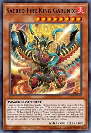 Sacred Fire King Garunix - RA05-EN031 (Collector Rare)