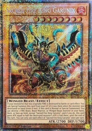 Sacred Fire King Garunix - RA05-EN031 (Starlight Rare)