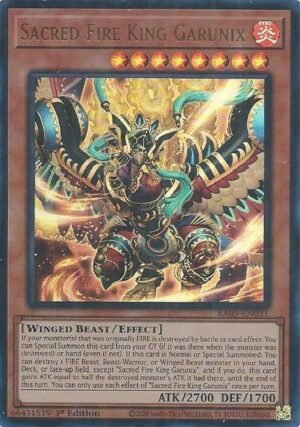 Sacred Fire King Garunix - RA05-EN031 (Ultra Rare)