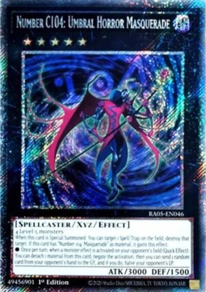 Number C104: Umbral Horror Masquerade - RA05-EN046 (Platinum Secret Rare)