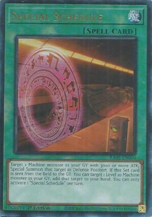 Special Schedule - RA05-EN060 (Ultimate Rare)