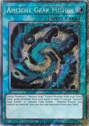 Ancient Gear Fusion - RA05-EN063 (Platinum Secret Rare)