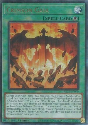 Crimson Gaia - RA05-EN070 (Ultimate Rare)