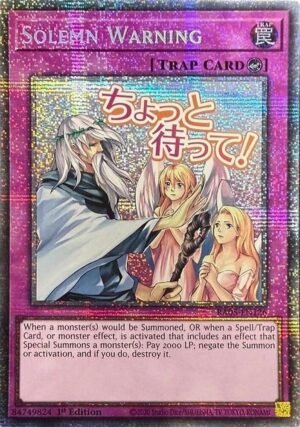 Solemn Warning - RA05-EN126 (Starlight Rare)