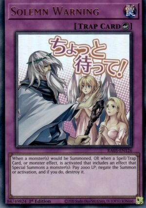 Solemn Warning - RA05-EN126 (Ultra Rare)