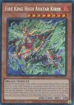 Fire King High Avatar Kirin - RA05-EN032 (Secret Rare)
