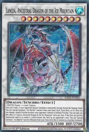 Lancea, Ancestral Dragon of the Ice Mountain - RA05-EN045 (Super Rare)