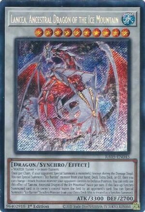 Lancea, Ancestral Dragon of the Ice Mountain - RA05-EN045 (Secret Rare)