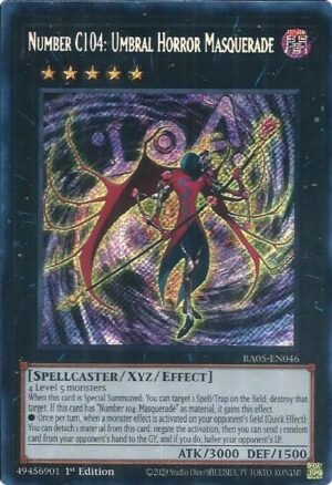 Number C104: Umbral Horror Masquerade - RA05-EN046 (Secret Rare)