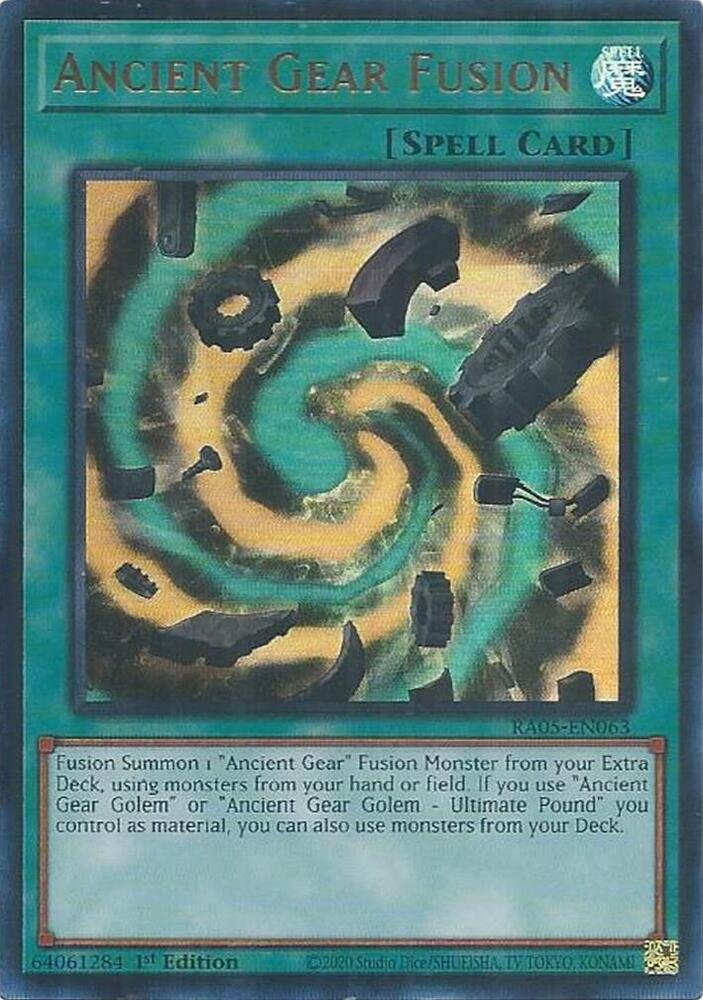 Ancient Gear Fusion - RA05-EN063 (Ultra Rare)