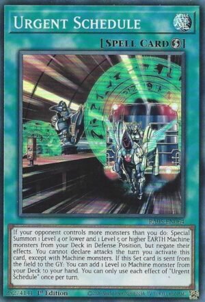 Urgent Schedule - RA05-EN064 (Super Rare)