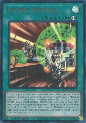 Urgent Schedule - RA05-EN064 (Ultra Rare)