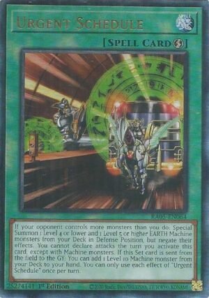 Urgent Schedule - RA05-EN064 (Ultimate Rare)
