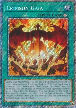 Crimson Gaia - RA05-EN070 (Platinum Secret Rare)