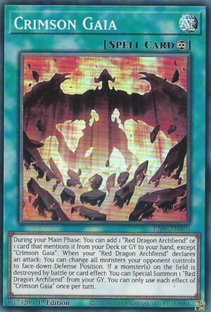 Crimson Gaia - RA05-EN070 (Super Rare)