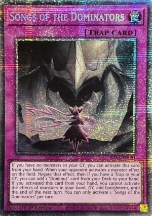 Songs of the Dominators - RA05-EN081 (Starlight Rare)