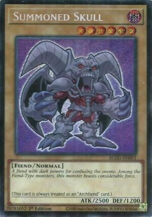 Summoned Skull (chibi artwork) - BLGG-EN001 (Secret Rare)