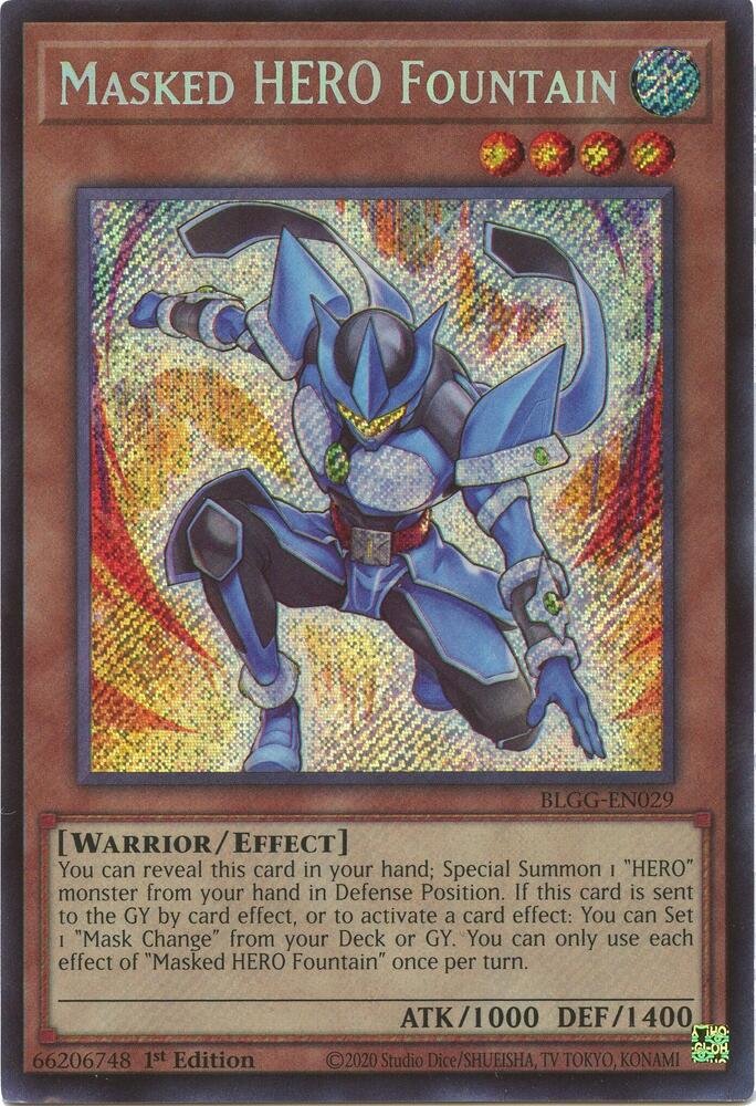 Masked HERO Fountain - BLGG-EN029 (Secret Rare)