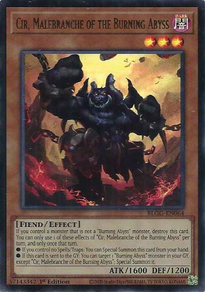 Cir, Malebranche of the Burning Abyss - BLGG-EN064 (Ultra Rare)