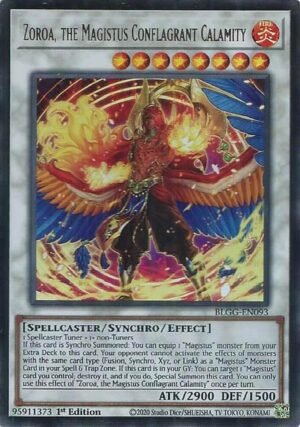 Zoroa, the Magistus Conflagrant Calamity - BLGG-EN093 (Ultra Rare)