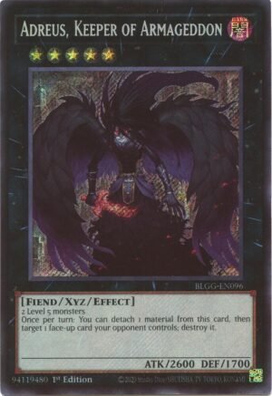 Adreus, Keeper of Armageddon - BLGG-EN096 (Secret Rare)