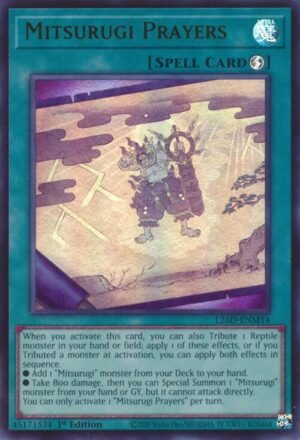 Mitsurugi Prayers - L26D-ENM14 (Ultra Rare)