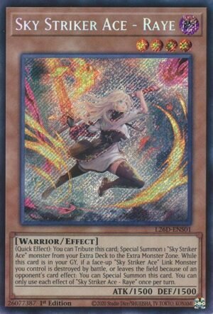 Sky Striker Ace - Raye (alternate artwork) - L26D-ENS01 (Secret Rare)