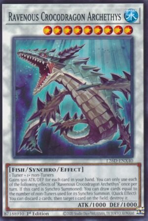 Ravenous Crocodragon Archethys - L26D-ENX40 (Common)