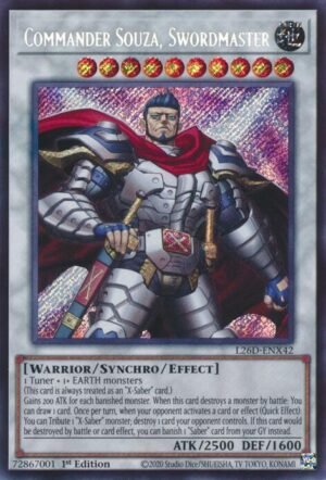 Commander Souza, Swordmaster - L26D-ENX42 (Secret Rare)
