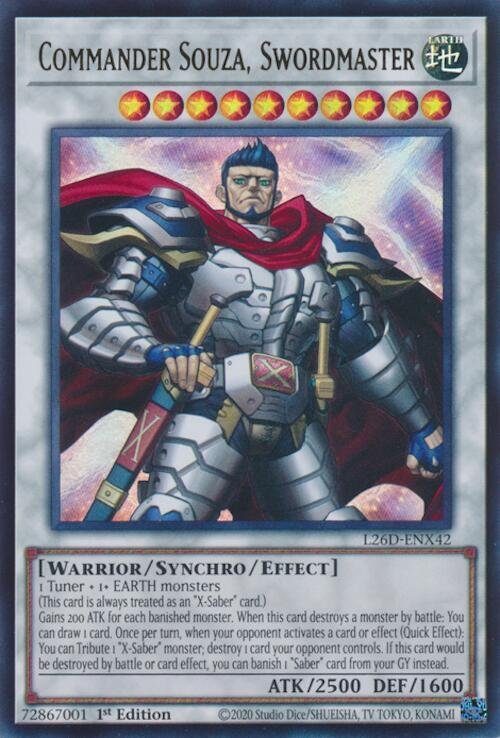 Commander Souza, Swordmaster - L26D-ENX42 (Ultra Rare)