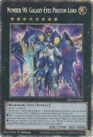 Number 90: Galaxy-Eyes Photon Lord - MP25-EN033 (Starlight Rare)