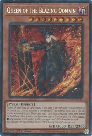 Queen of the Blazing Domain - MP25-EN147 (Prismatic Secret Rare)