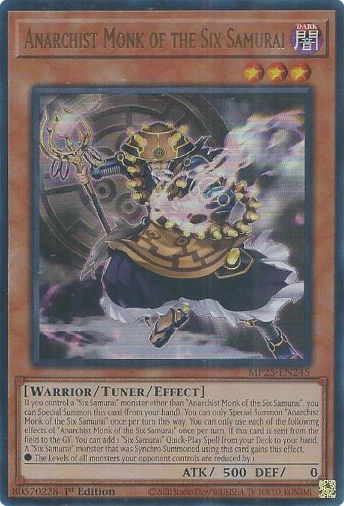 Anarchist Monk of the Six Samurai - MP25-EN245 (Ultra Rare)