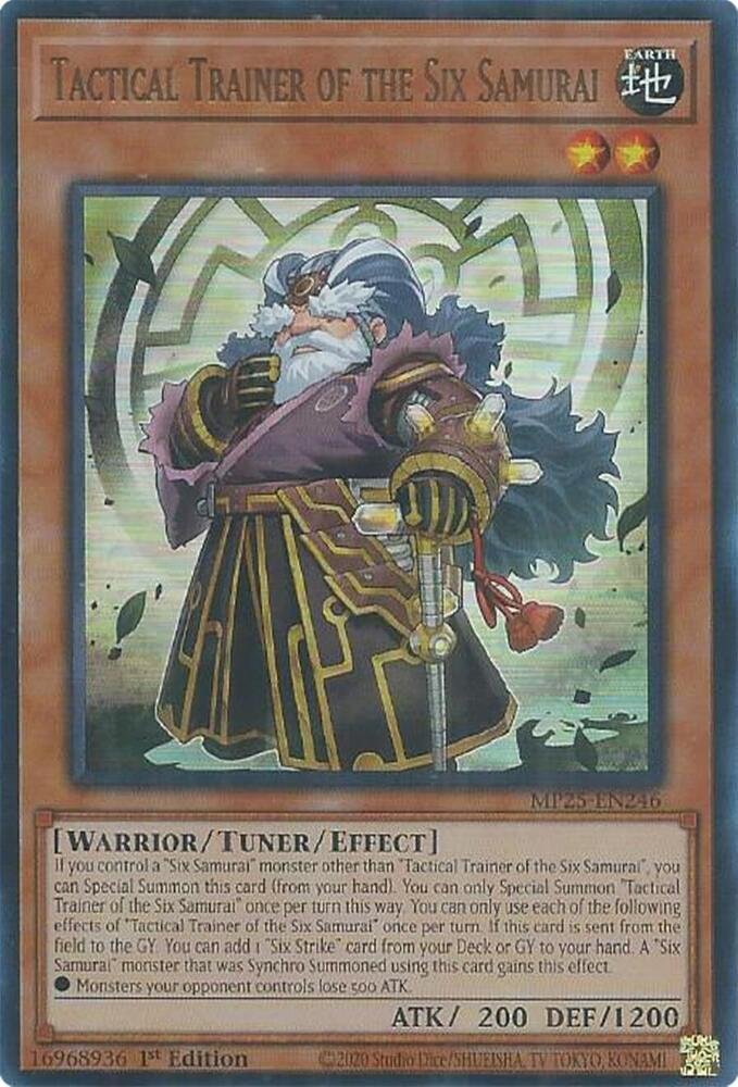 Tactical Trainer of the Six Samurai - MP25-EN246 (Ultra Rare)