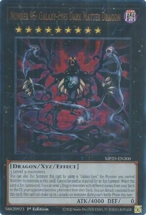 Number 95: Galaxy-Eyes Dark Matter Dragon - MP25-EN300 (Ultra Rare)