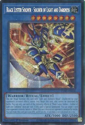 Black Luster Soldier - Soldier of Light and Darkness (Secret Rare)  - CORI-EN028 (Secret Rare)