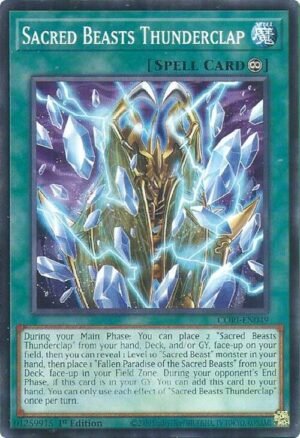 Sacred Beasts Thunderclap  - CORI-EN049 (Common / Short Print)