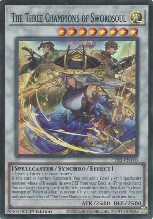 The Three Champions of Swordsoul  - CORI-EN100 (Super Rare)