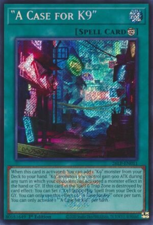 A Case for K9 (Emblazoned Secret Rare)  26LP-EN011 (Secret Rare)