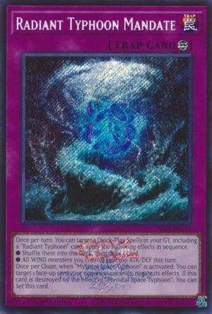 Radiant Typhoon Mandate (Emblazoned Secret Rare)  26LP-EN015 (Secret Rare)