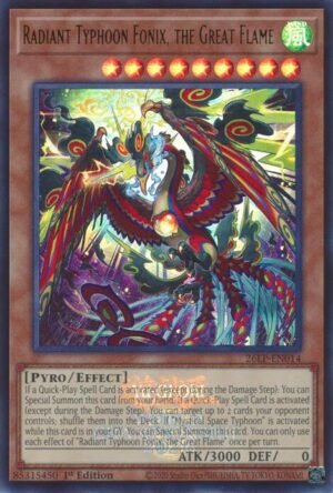 Radiant Typhoon Fonix, the Great Flame (Emblazoned)  26LP-EN014 (Ultra Rare)