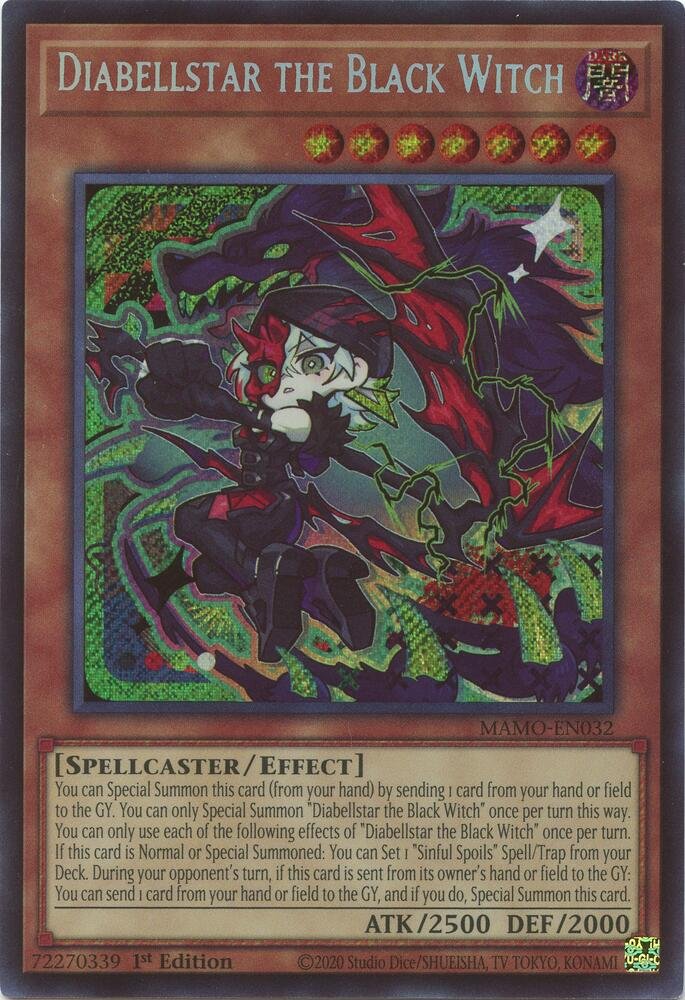 Diabellstar the Black Witch - MAMO-EN032-SR (Secret Rare)